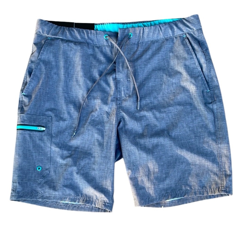 ZEROXPOSUR MENS NWT SWIM SHORTS 360 DEGREE WAISTBAND INNER LINER SIZE LARGE